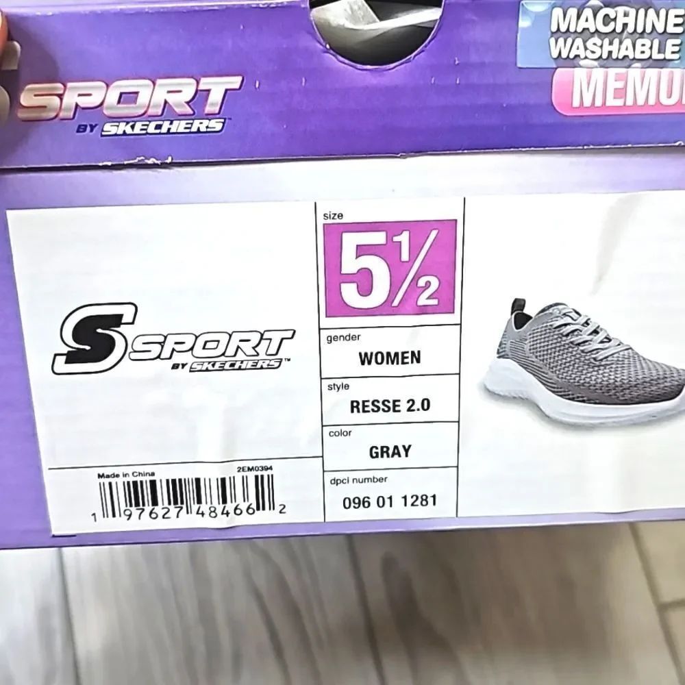 (ST-6057) S Sport By Skechers Women's Resse 2.0 Elastic Gore Sneakers Sz… - Picture 9 of 11